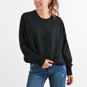 Nike Black Versa Crewneck Cropped Sweatshirt Size 1X